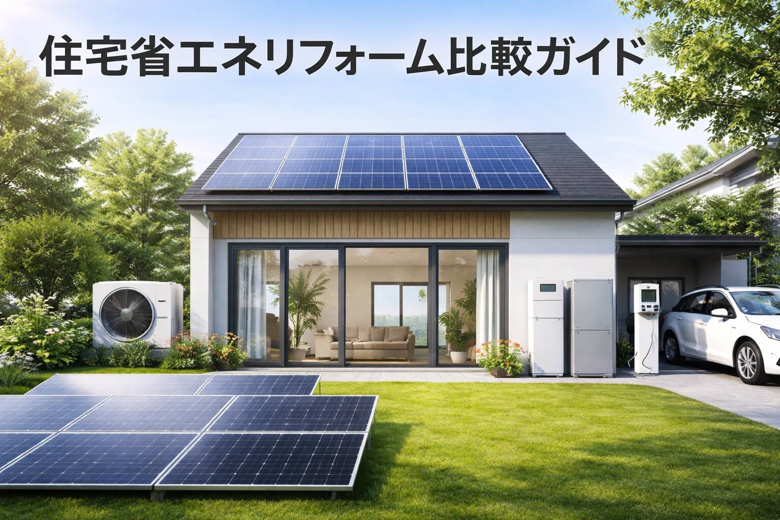 住宅省エネリフォーム比較ガイド|窓・給湯器・蓄電池・太陽光の補助金と選び方